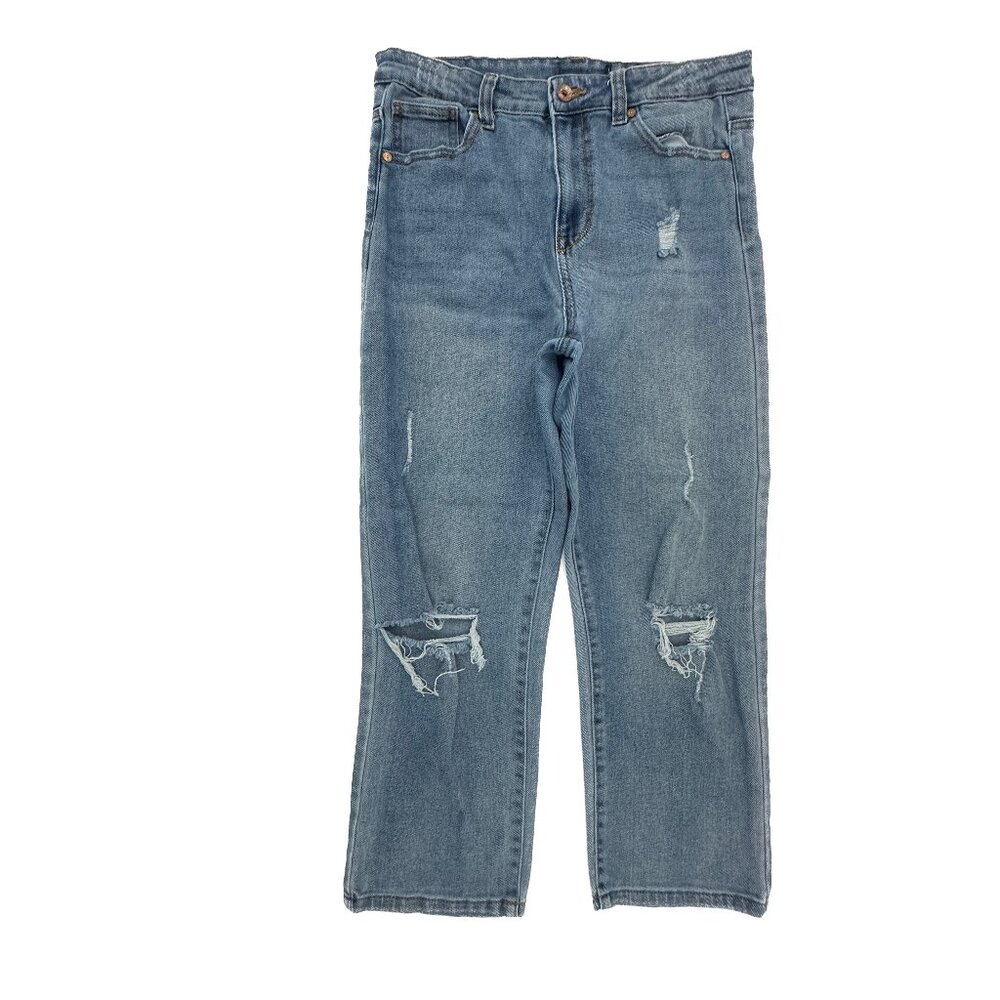 Kendall & Kylie The Icon High Rise Straight Women's size 11 Blue Denim Jeans